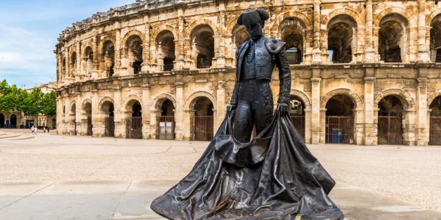 Arènes de Nîmes en Languedoc, Occitanie