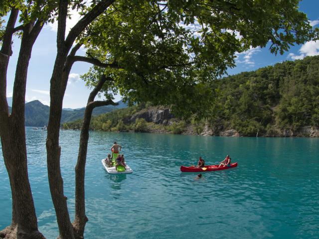 Canoe Lac Serre Poncon Alpes Lenaturographe