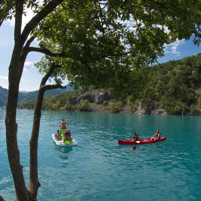 Canoe Lac Serre Poncon Alpes Lenaturographe