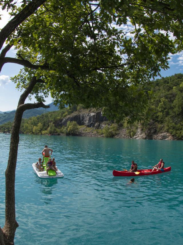 Canoe Lac Serre Poncon Alpes Lenaturographe