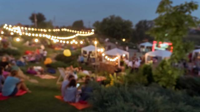 blur people picnic