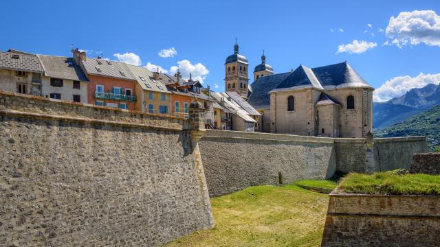 The Walls and the Old Town of Briancon, France