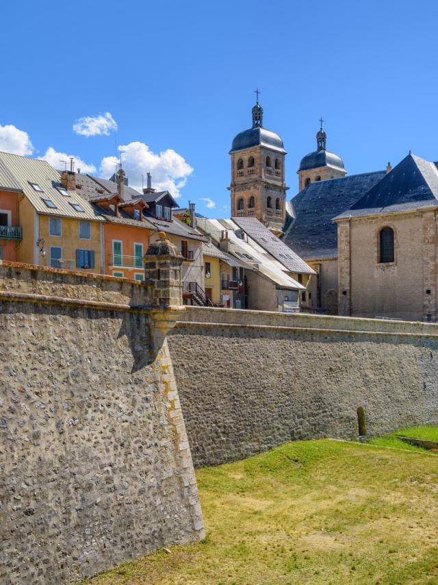 The Walls and the Old Town of Briancon, France