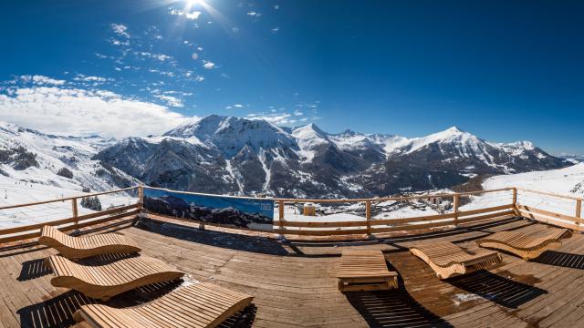 Terrasse Vue Massif Champsaur