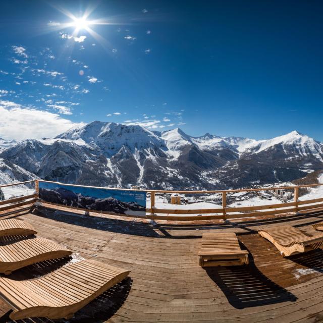 Terrasse Vue Massif Champsaur