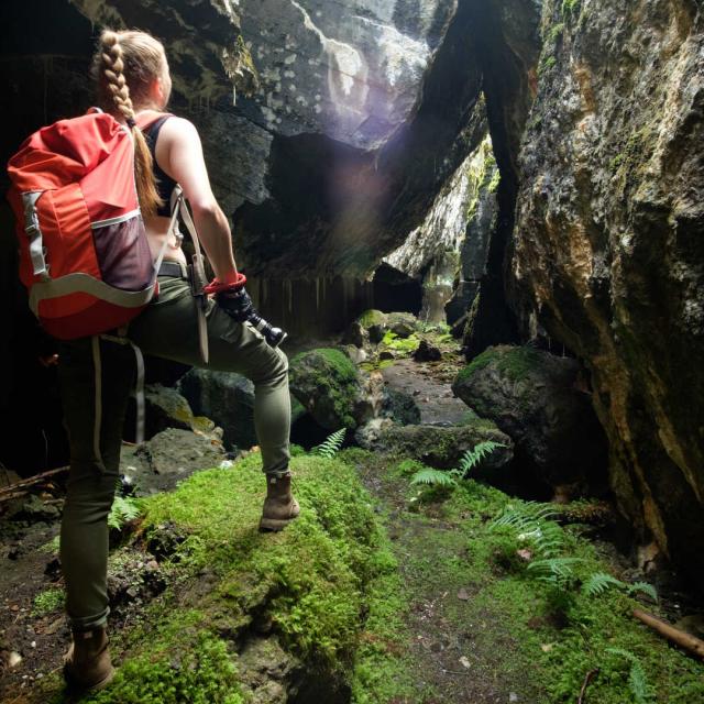 explore ancient fortress cave