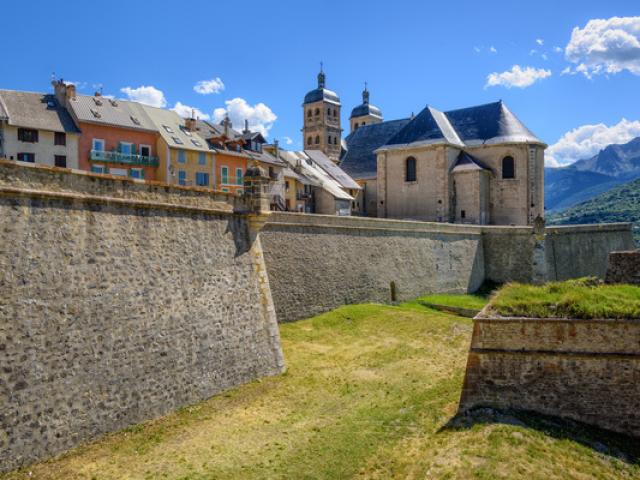 The Walls and the Old Town of Briancon, France