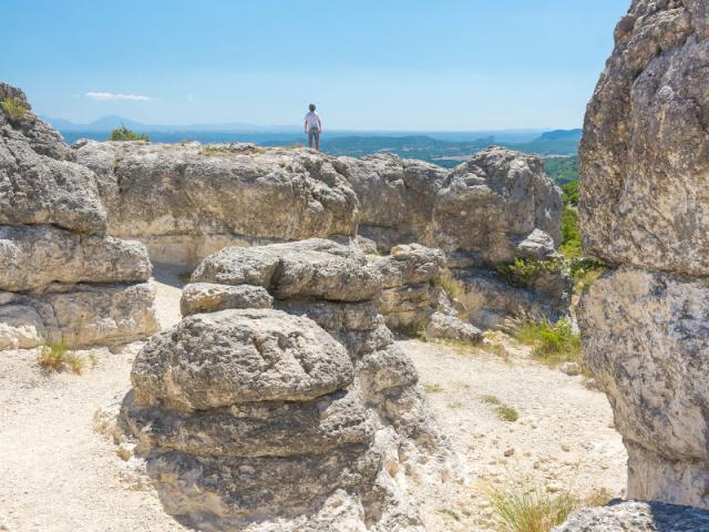 Les mourres of Forcalquier in France