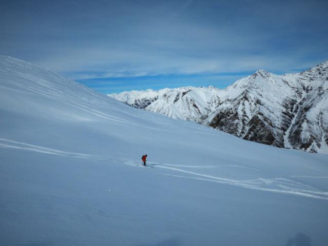 Skieur Crevoux Alpes Mdiduca