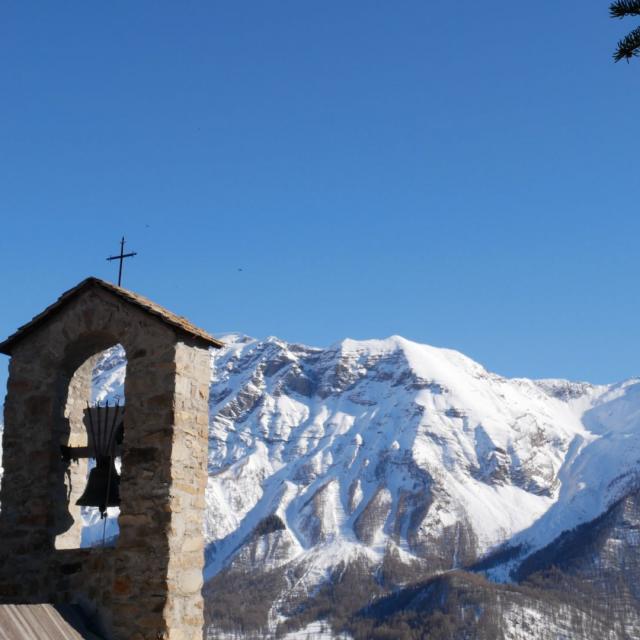 Station d'Orcières dans le Champsaur en hiver