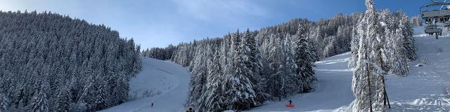 Station Pra Loup en hiver dans les Alpes du Sud