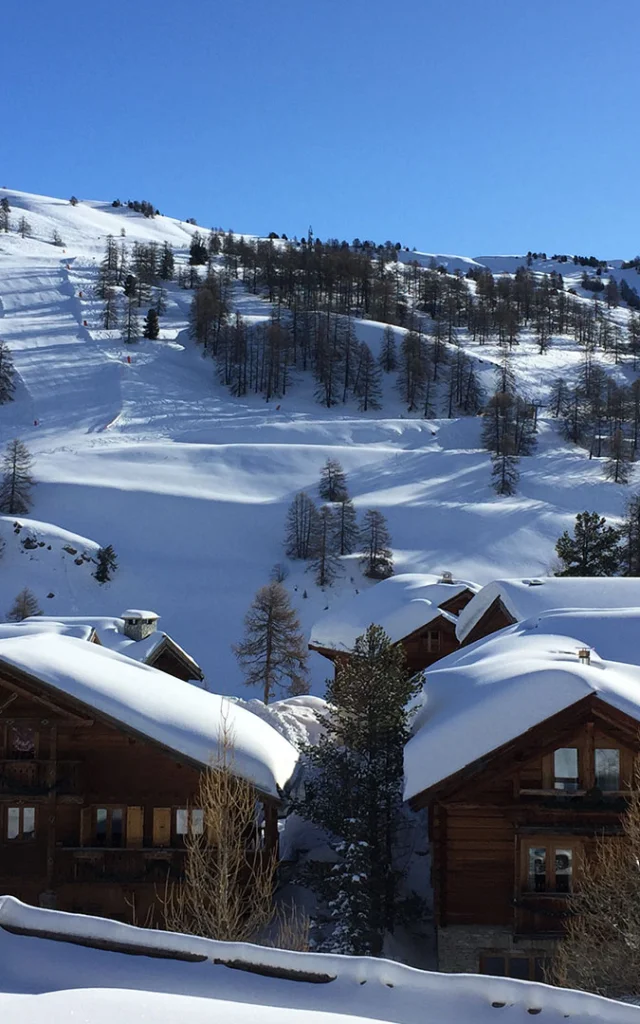 Station de Vars en hiver dans les Alpes du Sud