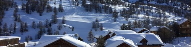 Station de Vars en hiver dans les Alpes du Sud