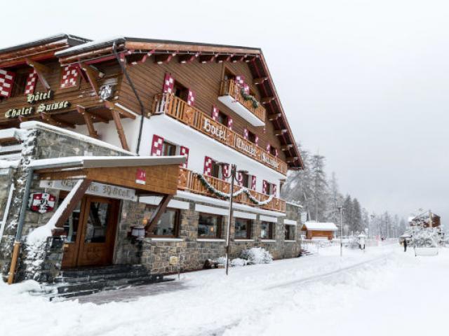 Le Chalet Suisse en hiver à Valberg