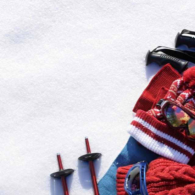 Equipement pour des vacances à la montagne