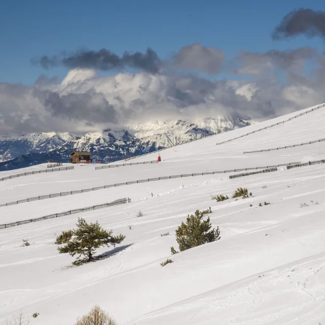 La station de Montclar enneigée