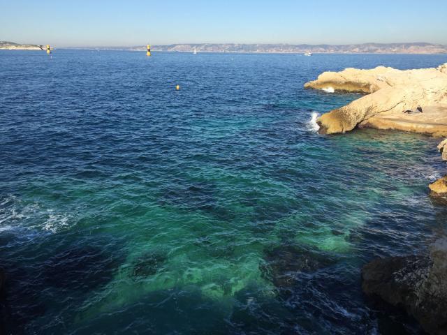 Malmousque, vue sur la Côte Bleue et l'archipel du Frioul