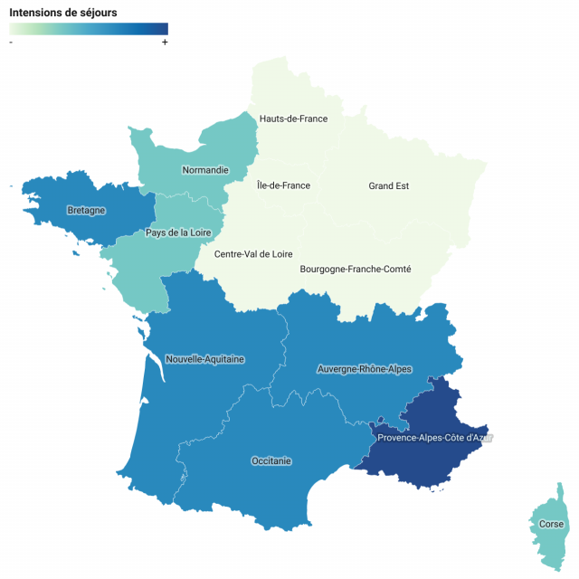 Destinations Envisagees Par Les Francais Cet Ete