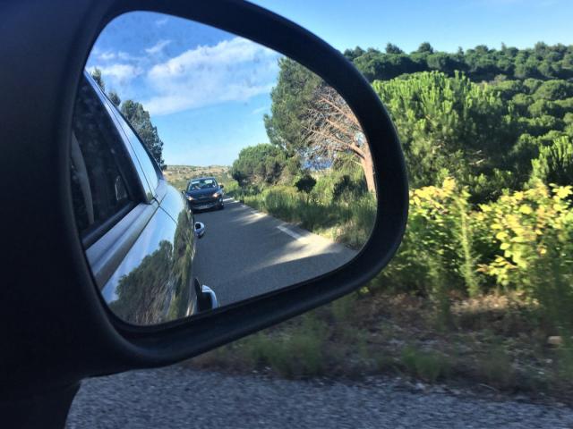 Rétro de voiture en Provence