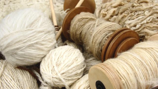 Different types of spun yarn a natural