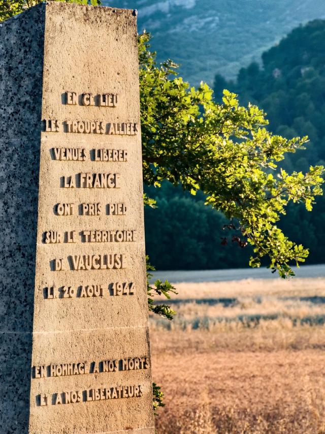 Monument commémoratif du débarquement de Provence, Vaucluse