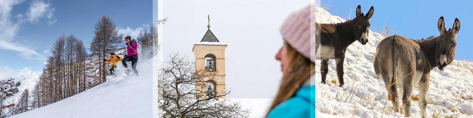 Alpes Hiver Triptyque