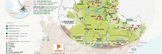 Carte des Alpes du Sud