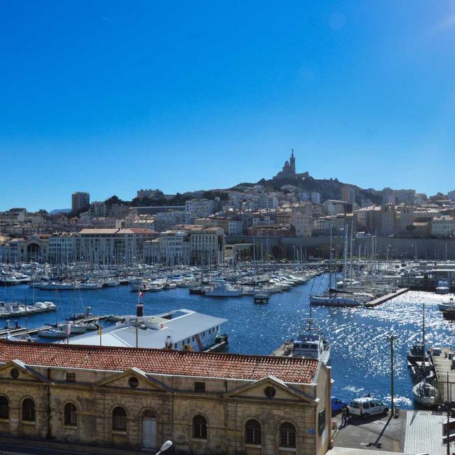 Marseille Vue Vieux Port Notredamedelagarde Lecreusois