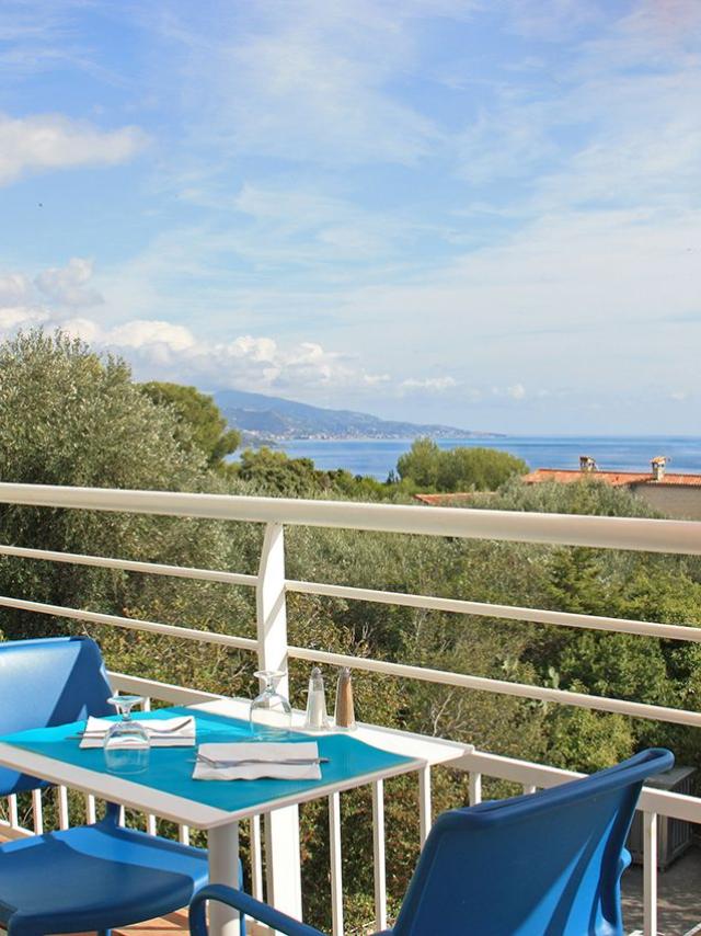 Terrasse Vue Mer Roquebrune Cap Martin Bella Vista Azureva