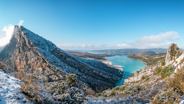 Lac Sainte Croix Du Verdon En Hiver