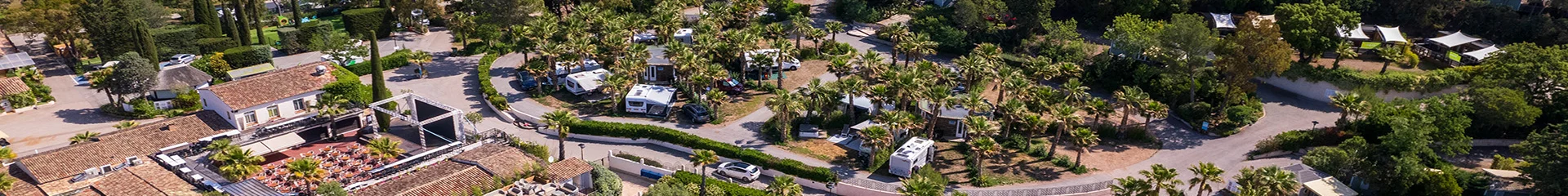 Vue Aérienne Camping Paysage Esterel Caravaning Saint-Raphaël Côte d'Azur
