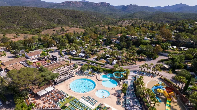 Vue Aérienne Camping Paysage Esterel Caravaning Saint-Raphaël Côte d'Azur