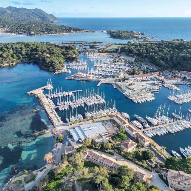 Vue Aérienne Port Ile des Embiez Var Provence