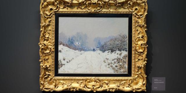 Alfred Sisley Paysage De Neige Louveciennes Musee Angladon Collection Jacques Doucet