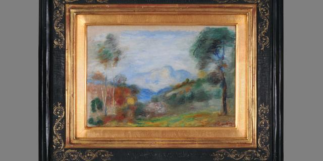 Auguste Renoir Vallee De La Cagne Et Le Baou De Saint Jeannet Musee Renoir Bolives