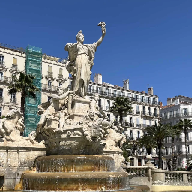 Fontaine Federation Place De La Liberte Toulon Cchillio