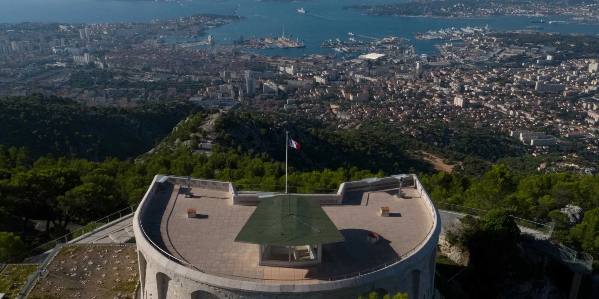 Mémorial du débarquement et de la libération de Provence.  Mont Faron, le 7 septembre 2022.