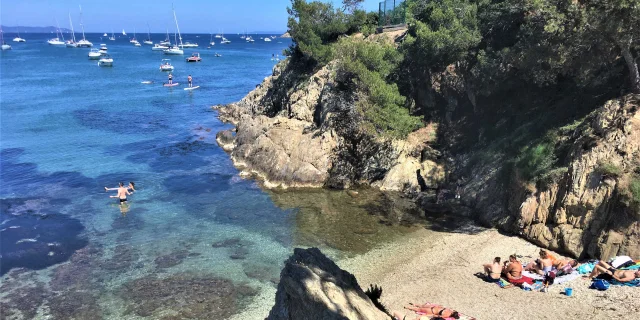 Swimming on a beach at Presqu'ile de Giens