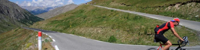 cycliste Col Agnel