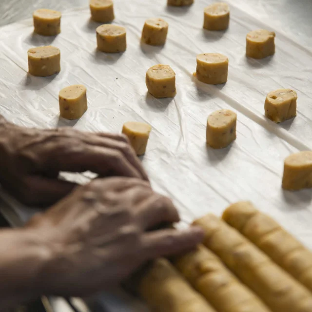 Fabrication de biscuits faits main