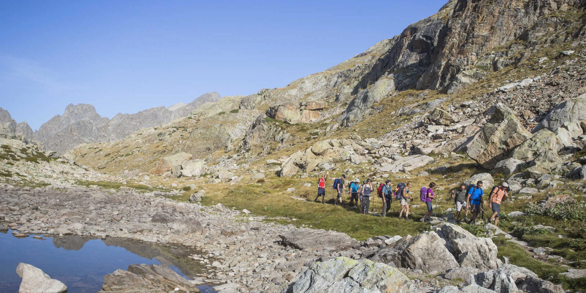 Randonnée sur les rives du lac Autier dans le Mercantour
