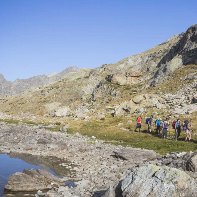 Randonnée sur les rives du lac Autier dans le Mercantour