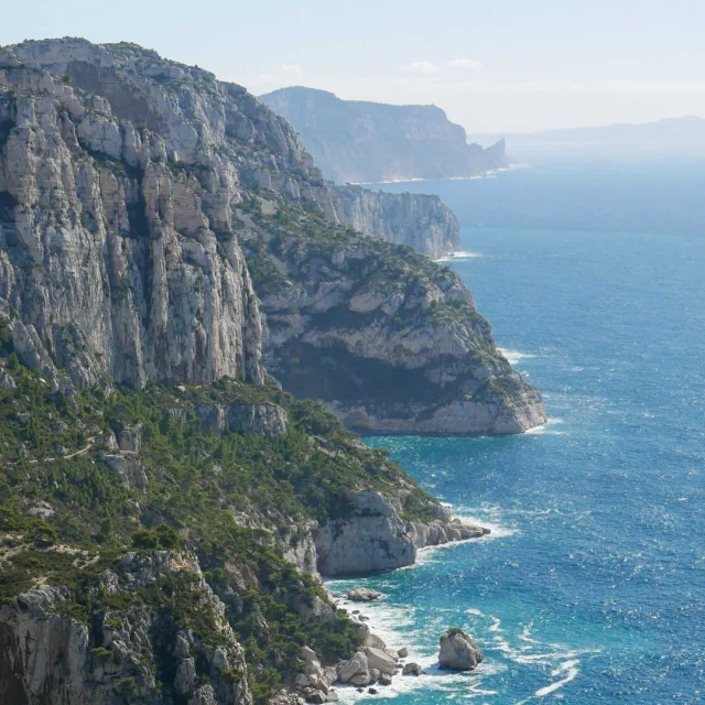 Vue panoramique des calanques