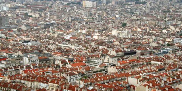 Ville de Marseille vue du ciel