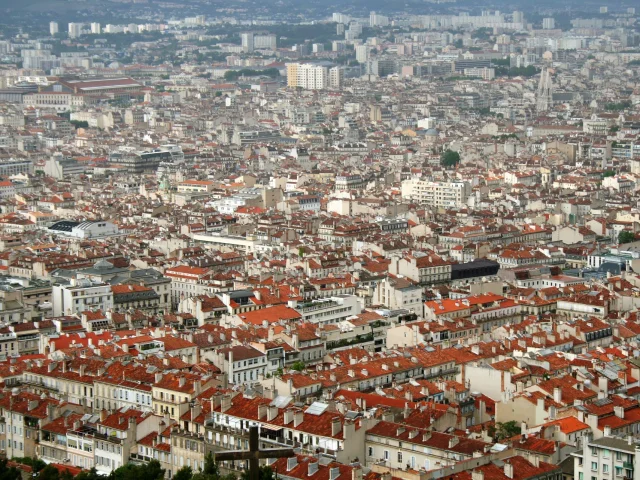 Ville de Marseille vue du ciel