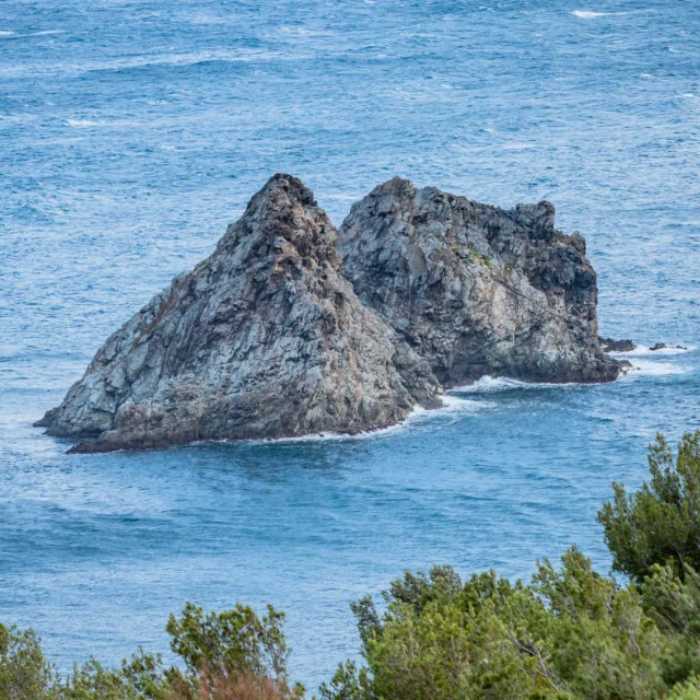 Die Felsen von Deux Frères in La Seyne-sur-Mer