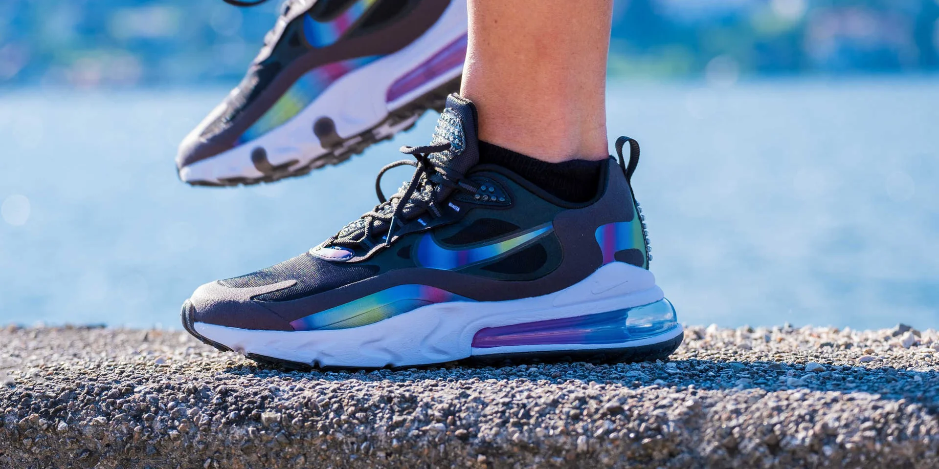 Close-up of a pair of trainers