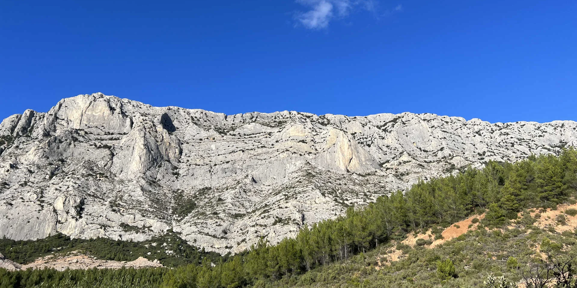 Sainte-Victoire mountain in fine weather