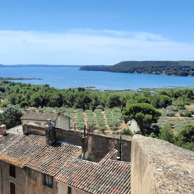 Vue du Parc Poudrerie depuis Miramas-le-Vieux