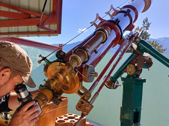 La lunette de l'Observatoire d'astronomie Barcelonnette Mercantour